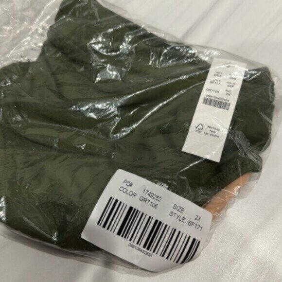 NWT J.Crew Women's Green Cross Front Cheeky Swim Bikini Bottom Size 2x - Picture 2 of 5